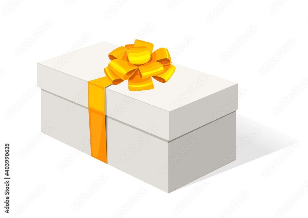 cardboard box with a lid. gift wrapping for gifts. color vector illustration cardboard box with a lid. gift wrapping for gifts. color vector illustration