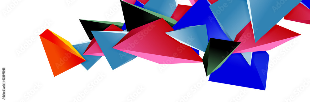 Triangle mosaic abstract background, 3d triangular low poly shapes. Geometric vector illustration for covers, banners, flyers and posters and other Triangle mosaic abstract background, 3d triangular low poly shapes. Geometric vector illustration for covers, banners, flyers and posters and other