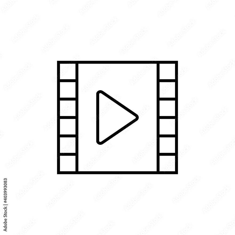 Video icon vector. video camera icon vector. movie sign. cinema Video icon vector. video camera icon vector. movie sign. cinema