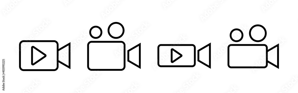 Video icon vector. video camera icon vector. movie sign. cinema Video icon vector. video camera icon vector. movie sign. cinema