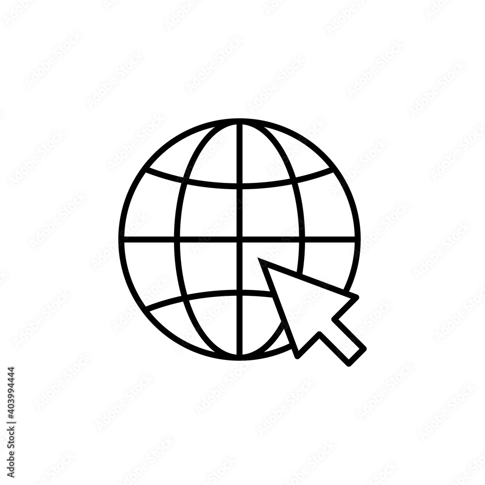 Web icon vector. go to web icon. web click icon Web icon vector. go to web icon. web click icon