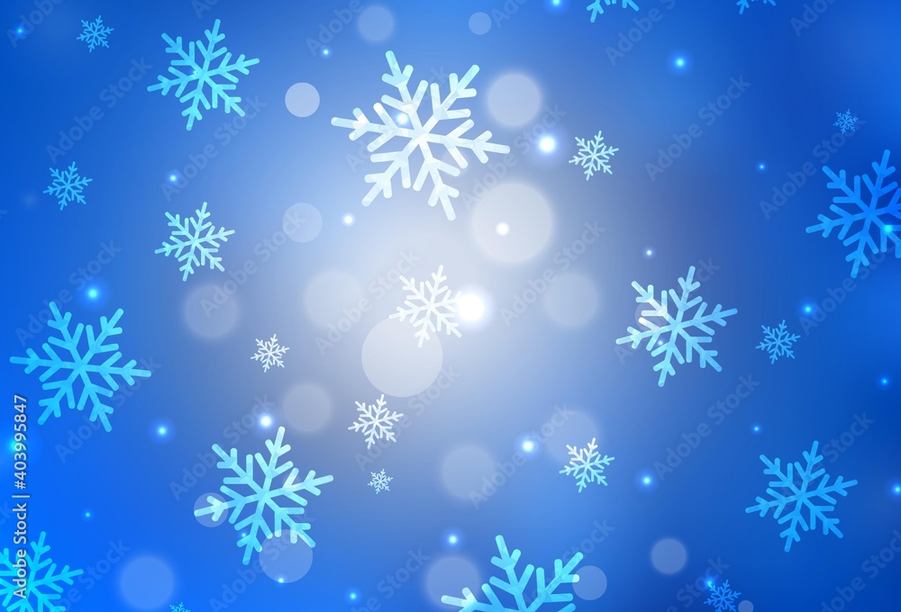 Light BLUE vector layout in New Year style. Light BLUE vector layout in New Year style.