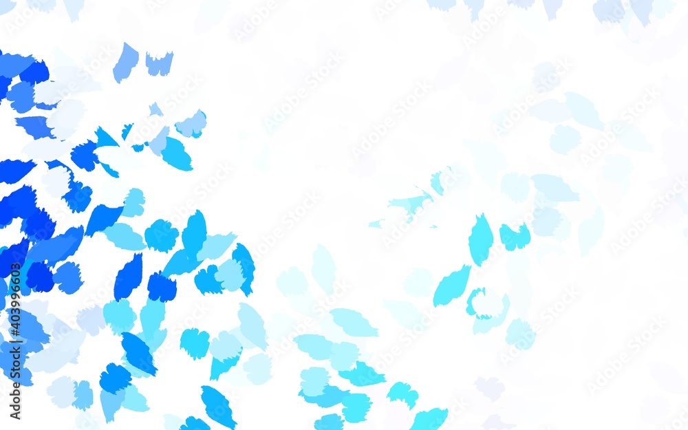Light BLUE vector backdrop with memphis shapes. Light BLUE vector backdrop with memphis shapes.