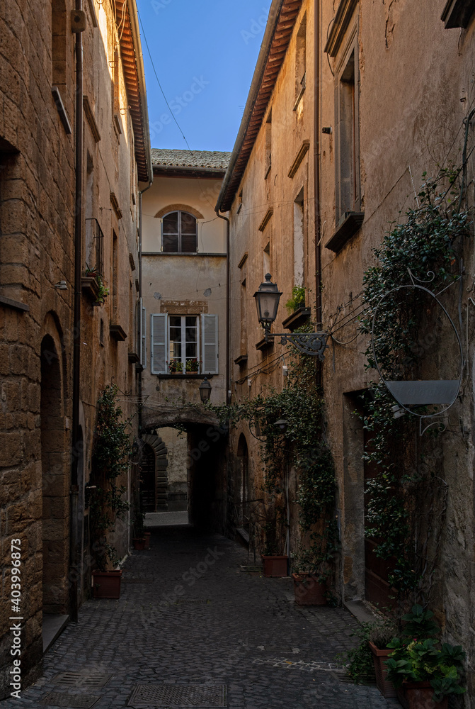 Fototapeta premium Altstadt von Orvieto in Umbrien in Italien 