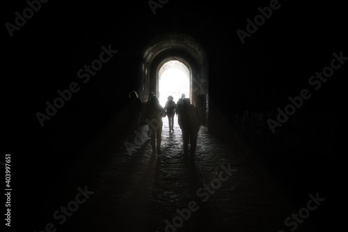 Pompeii  ancient archaeological excavations without tourists because of the crown virus covid-19