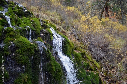 Tourist places of Gorny Altai, Emurlinsky waterfall.
