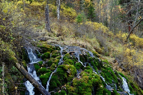 Tourist places of Gorny Altai, Emurlinsky waterfall.