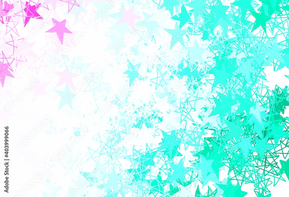 Light Green, Red vector texture with beautiful stars. Light Green, Red vector texture with beautiful stars.