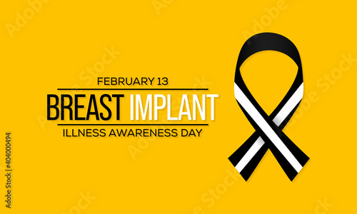 Vector illustration on the theme of Brest Implant illness awareness day observed each year on February 13th.