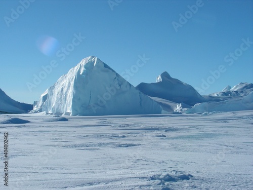 Antarctica snow ice sky white space winter cold
