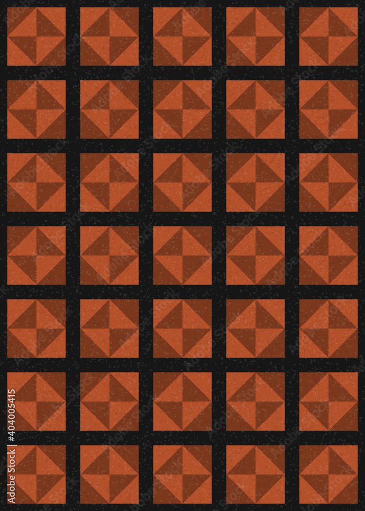 Fototapeta premium Abstract Geometric Pattern generative computational art illustration