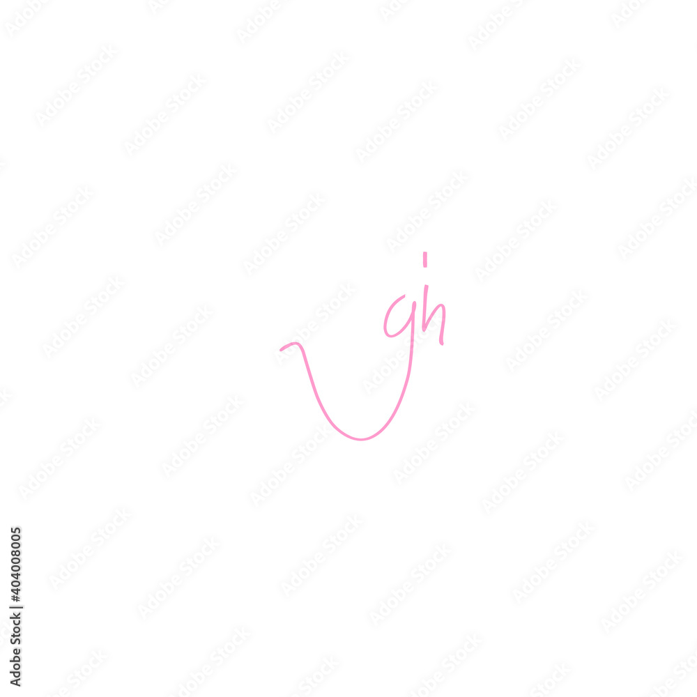 gh initial handwriting logo for identity gh initial handwriting logo for identity