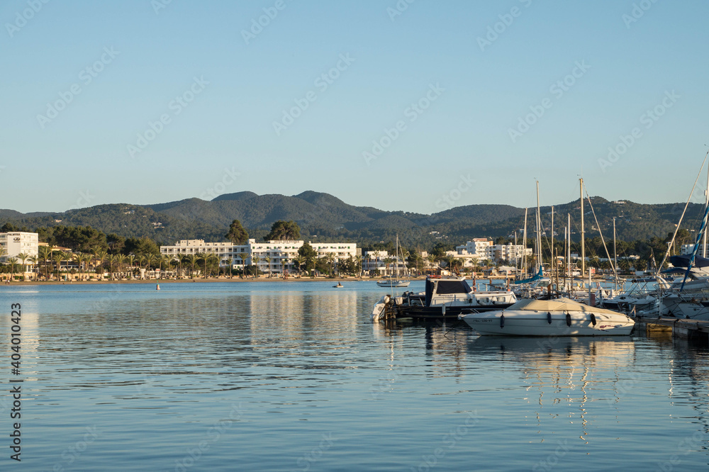 Marina in Eivissa, Ibiza, Baleares, Spain, April 2018