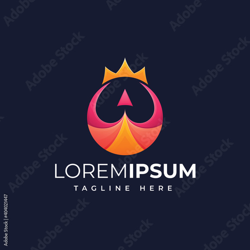 Travel king logo vector template