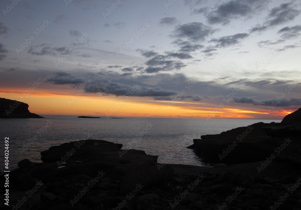 Seascape with sunset in the South of Tenerife Island. Canary Islands. Spain. Seascape with sunset in the South of Tenerife Island. Canary Islands. Spain.