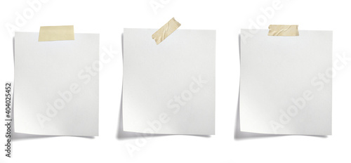 Fotografia paper message note reminder blank background office business white empty page la