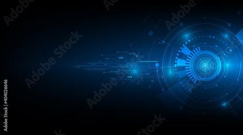 vector tech circle and technology background,digital business.