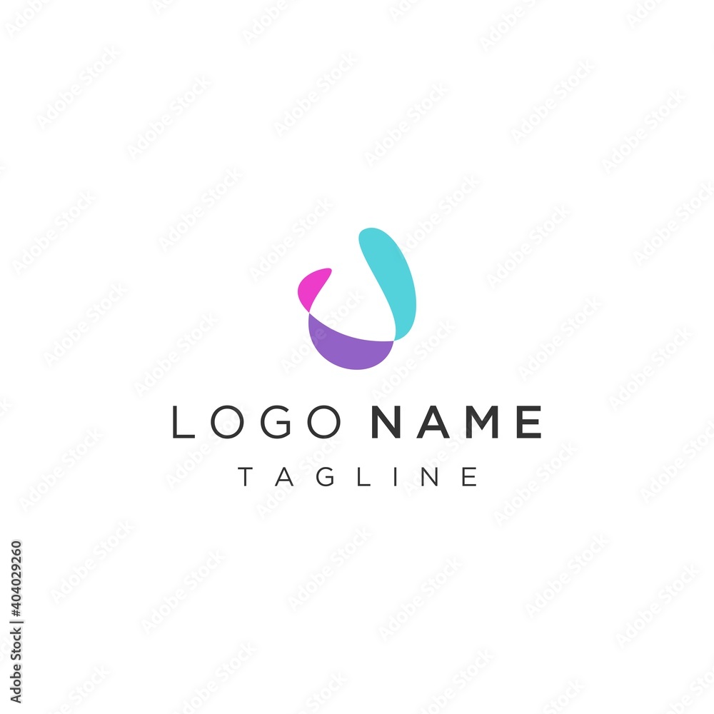 Obraz premium Flow logo for company letter J, creative logo