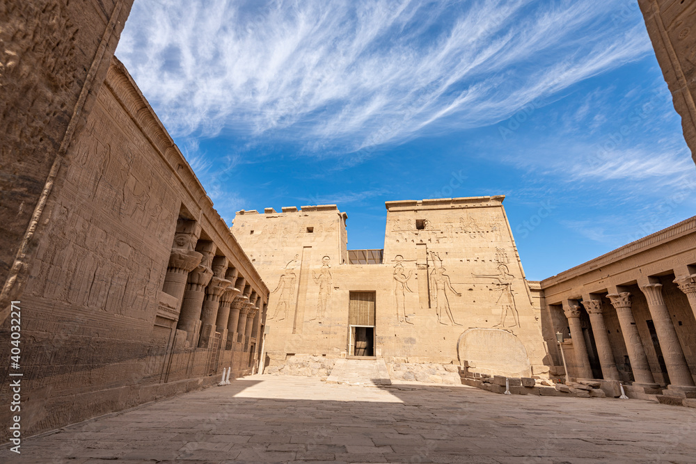 Philae Pharaonic temple in Egypt