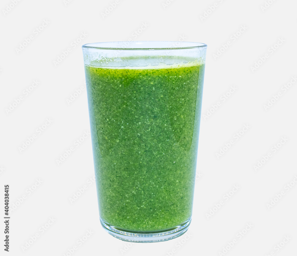Healthy food and drink concept. New years resolution. A glass of green smoothy juice isolated on white background, space for copy
Healthy food and drink concept. New years resolution. A glass of green smoothy juice isolated on white background, space for copy