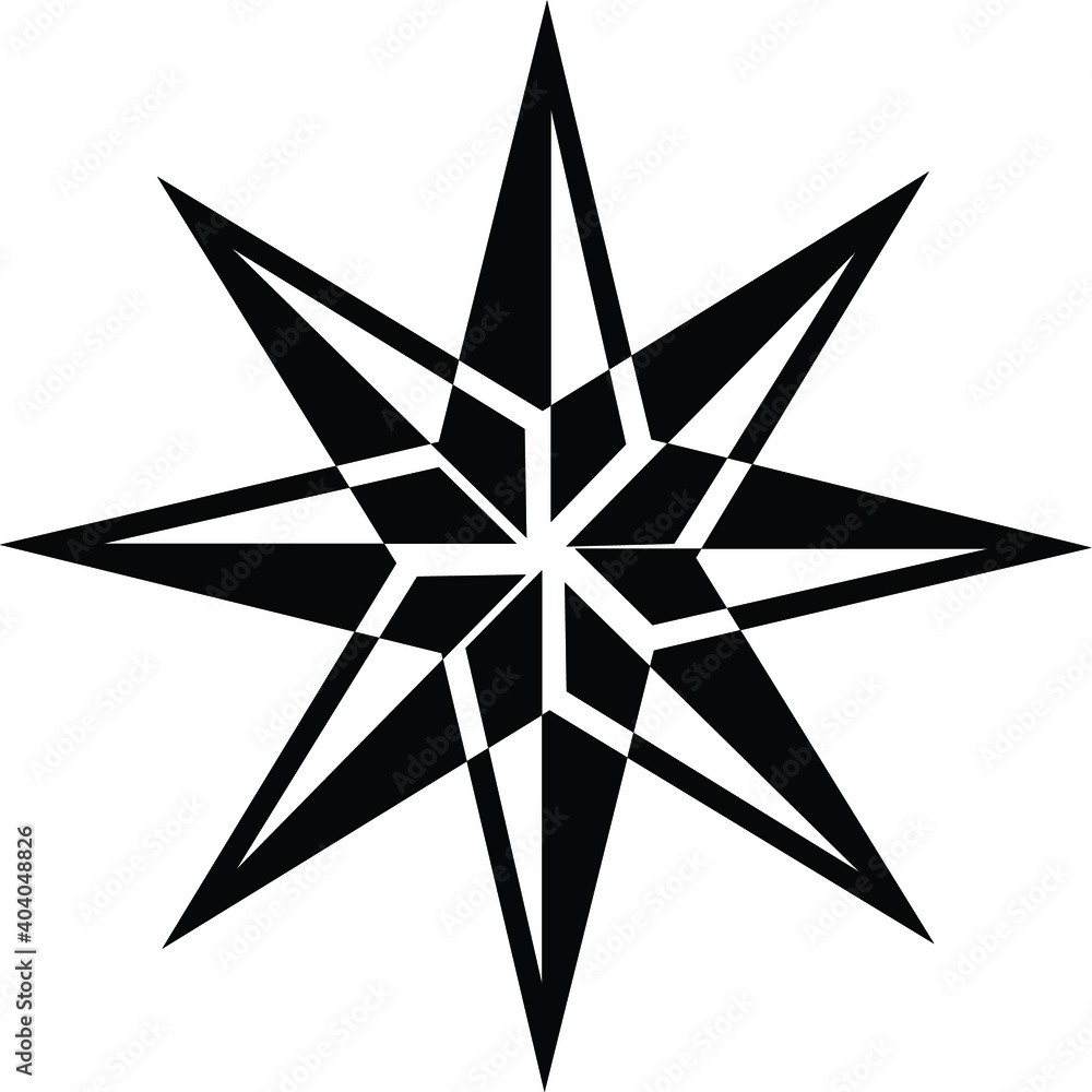 black and white star icon black and white star icon