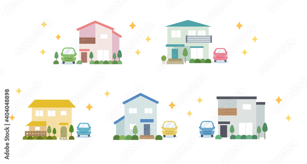 マイホームのイラスト マイホームのイラスト