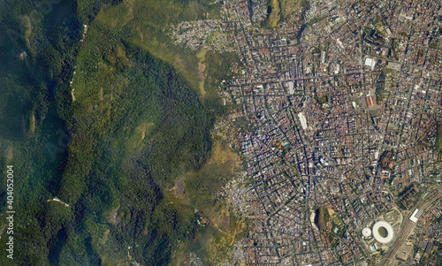 Satellite top view texture over Brasil