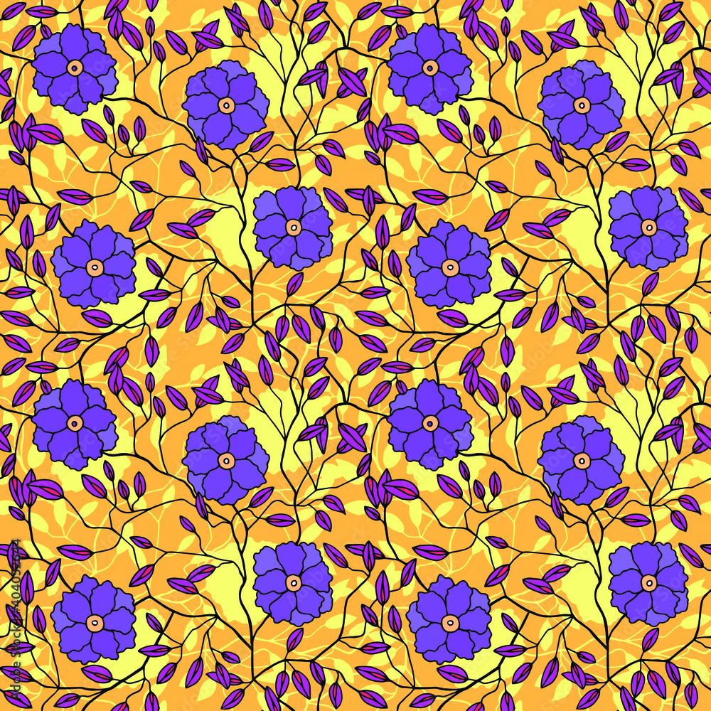 Seamless floral pattern. Vector stock illustration eps 10. Seamless floral pattern. Vector stock illustration eps 10.