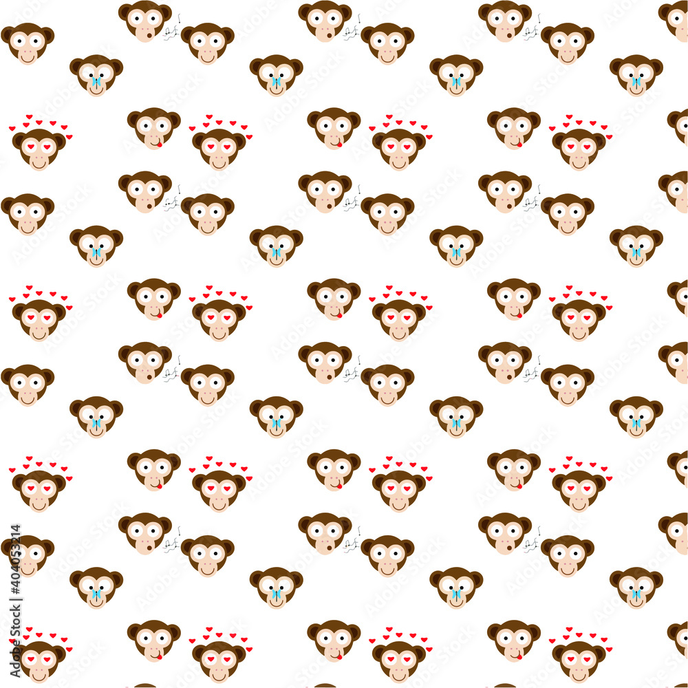 Monkeys pattern Monkeys pattern