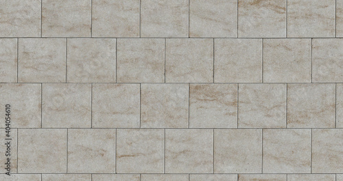 Seamless white and brown stripes tiles texture, square tile indoor floor, high resolution repeatable stone wallpaper, seams free, perfect for renders and architectural works.