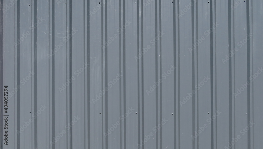 Outdoor temporary corrugated gray wall partition Outdoor temporary corrugated gray wall partition