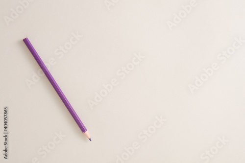 isolated Purple pencil with white background.