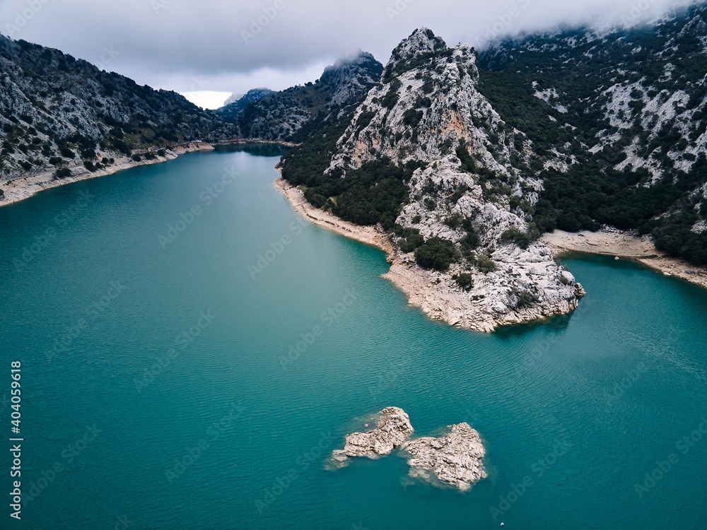 Gorg Blau en Mallorca, embalse de agua