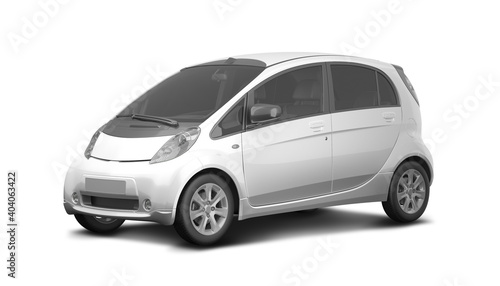 ECO CAR MOCKUP PERSPECTIVE VIEW