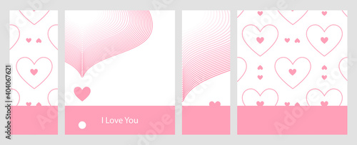 Valentine's Day and wedding card template. Design greeting card and invitation for wedding, Birthday, Valentine's Day, Mother's Day, Holiday. EPS10