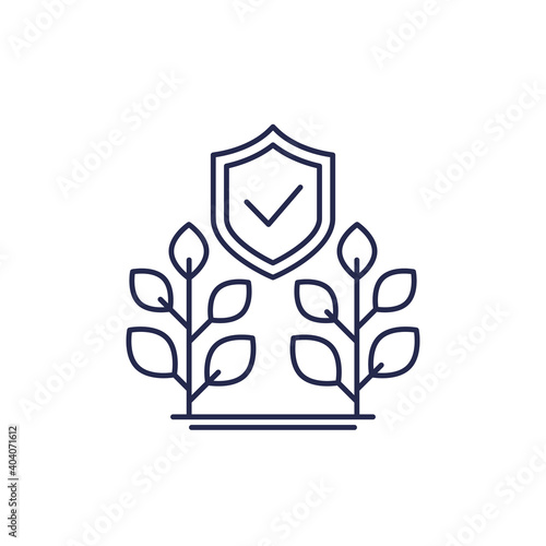 crop protection, agriculture line icon