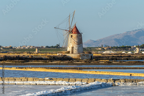 windmill in the salina