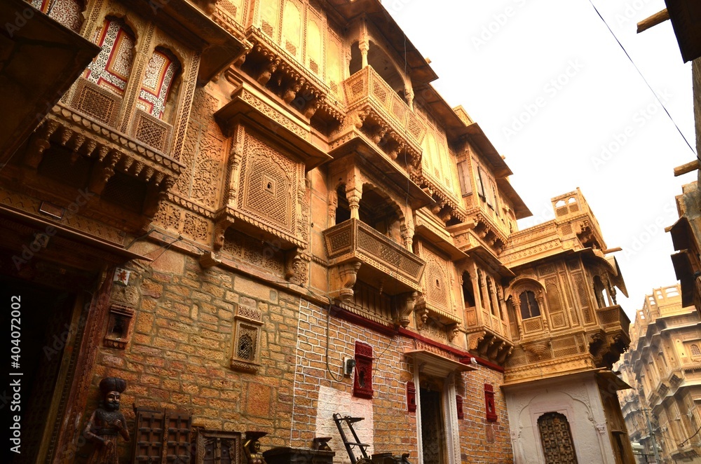 Lovely architecture in Jaisalmer, Rajasthan