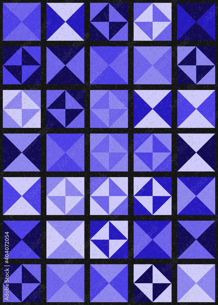 Fototapeta premium Abstract Geometric Pattern generative computational art illustration