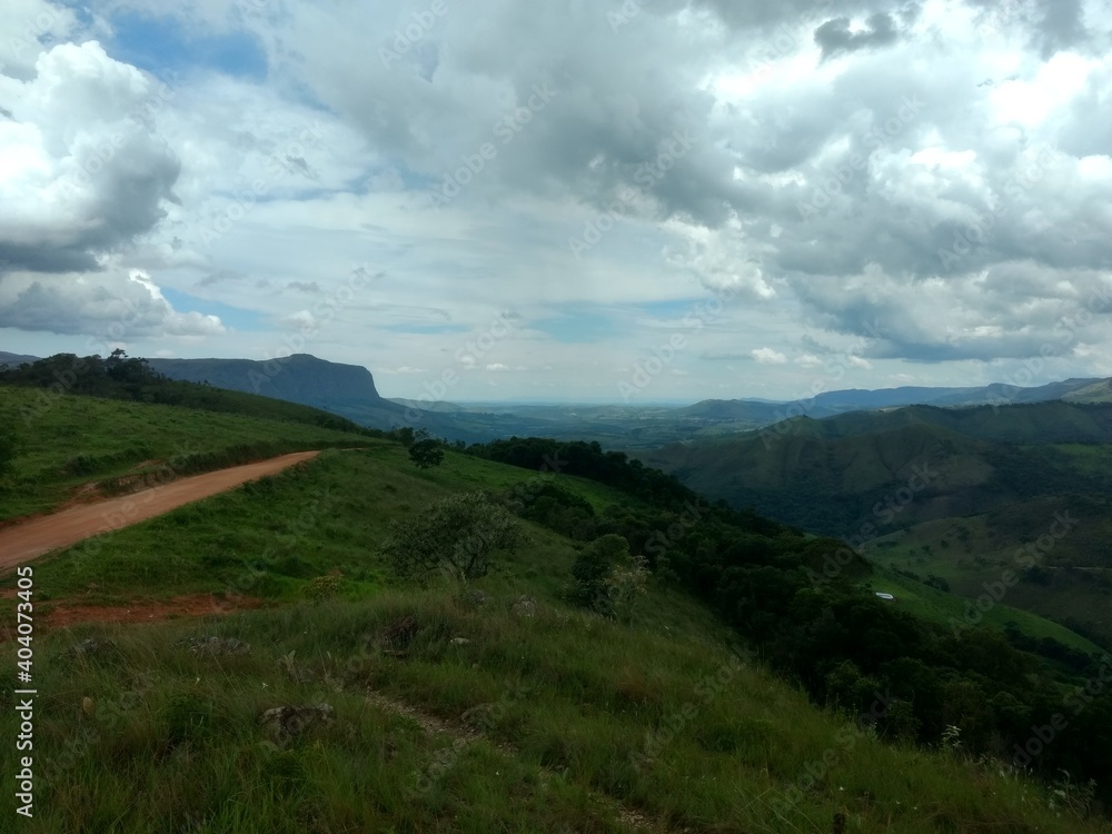 Fototapeta premium clouds over the mountains