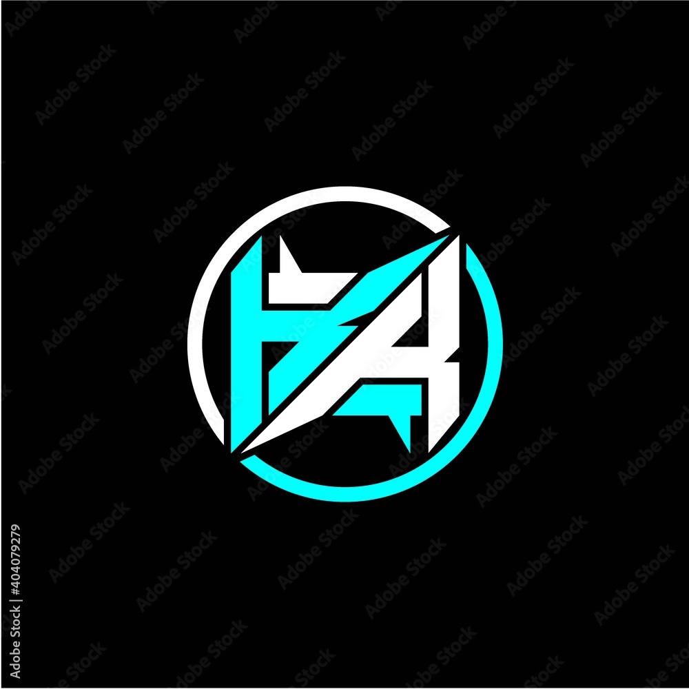 Modern minimalist design with the initials letter K K square and rings around it. Modern minimalist design with the initials letter K K square and rings around it.