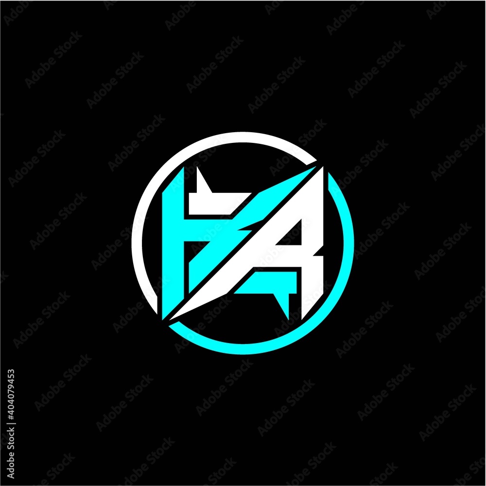 Modern minimalist design with the initials letter K R square and rings around it. Modern minimalist design with the initials letter K R square and rings around it.