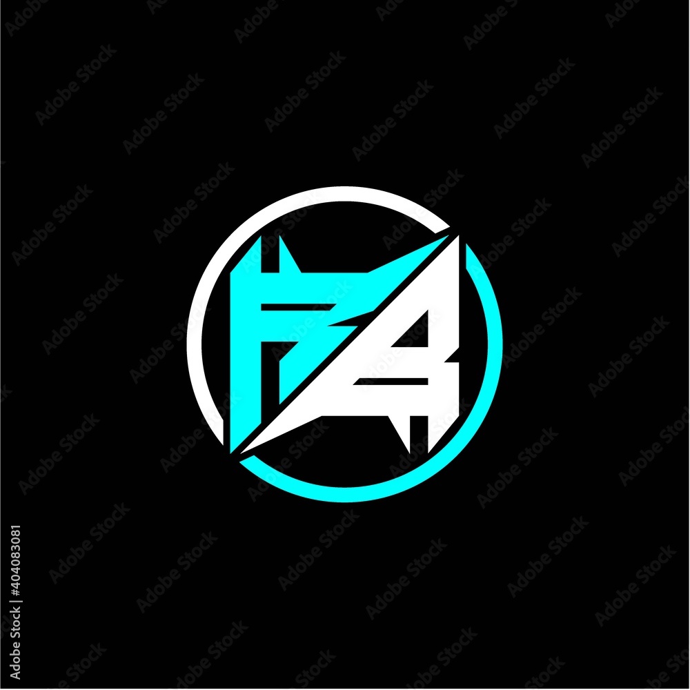 Modern minimalist design with the initials letter R B square and rings around it. Modern minimalist design with the initials letter R B square and rings around it.