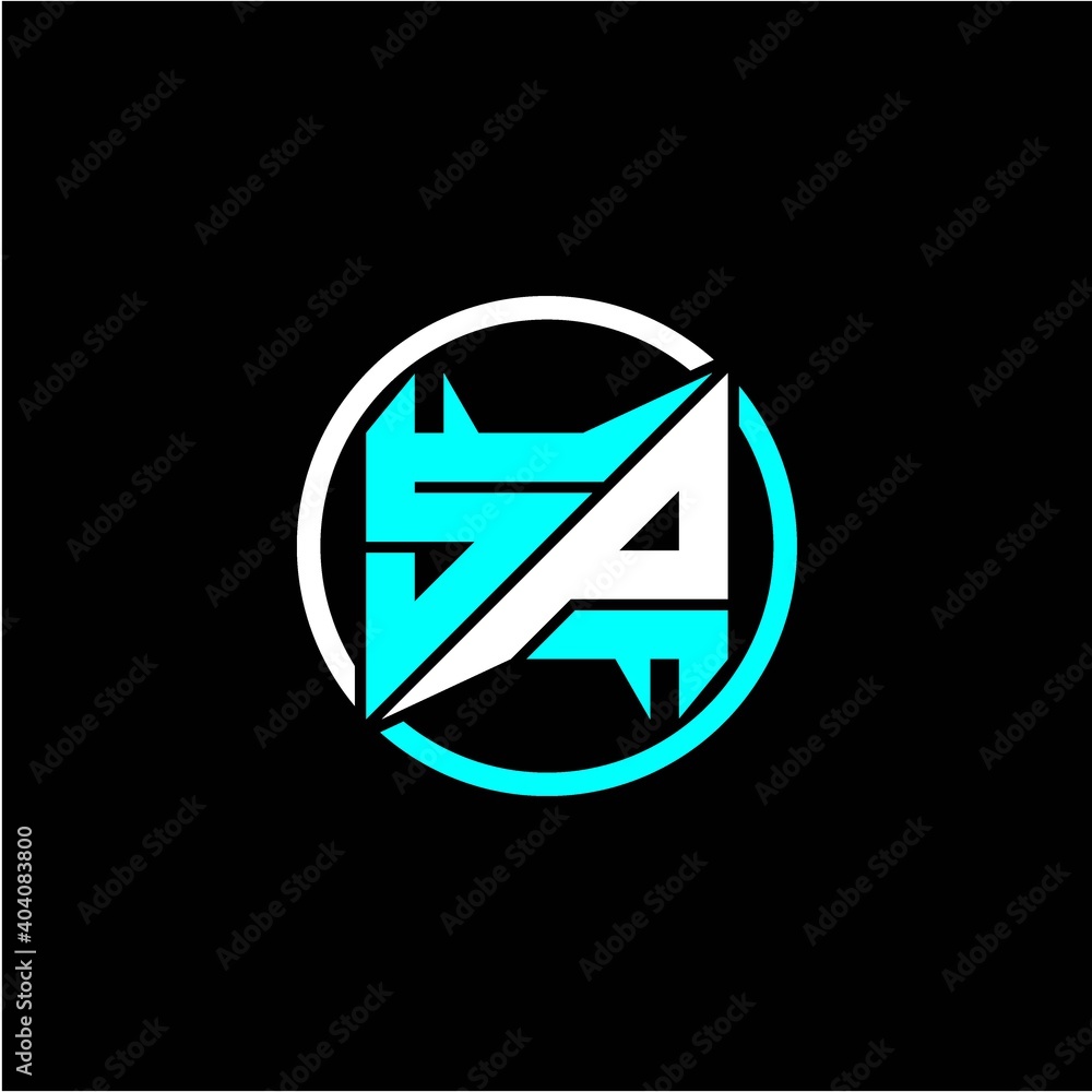 Modern minimalist design with the initials letter S P square and rings around it. Modern minimalist design with the initials letter S P square and rings around it.