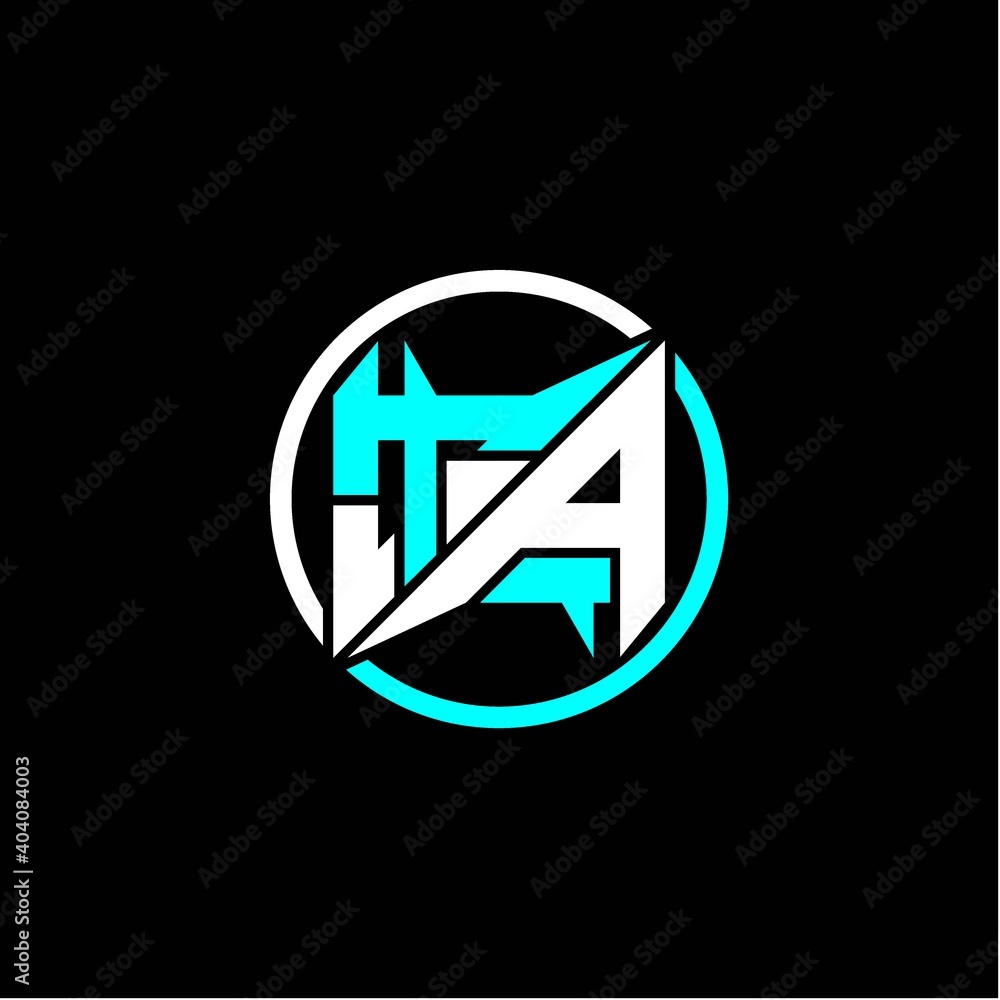 Modern minimalist design with the initials letter T A square and rings around it. Modern minimalist design with the initials letter T A square and rings around it.