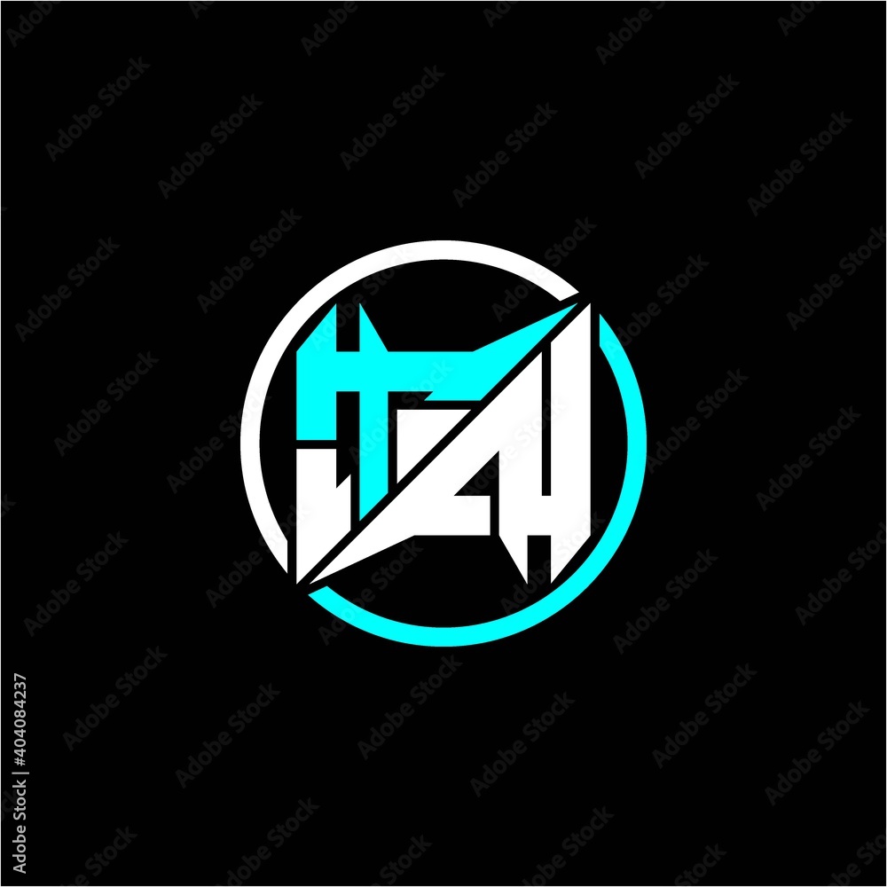 Modern minimalist design with the initials letter T N square and rings around it. Modern minimalist design with the initials letter T N square and rings around it.