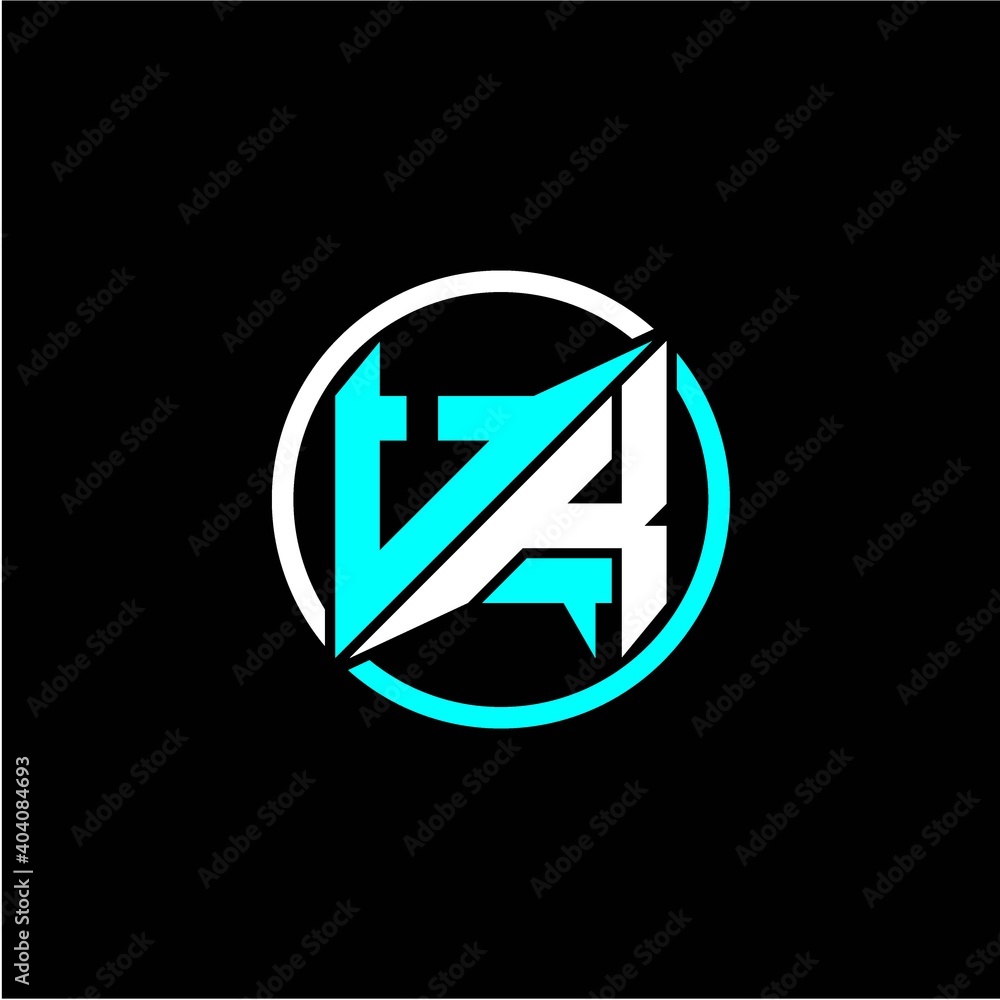 Modern minimalist design with the initials letter U K square and rings around it. Modern minimalist design with the initials letter U K square and rings around it.