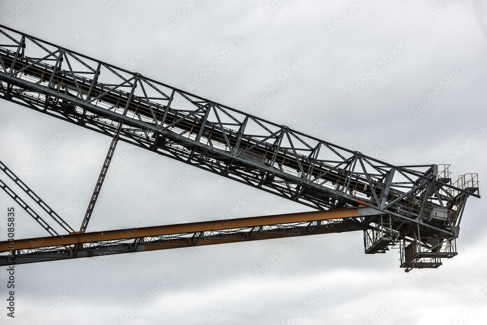Overburden conveyor bridge F60 in open-cast lignite mining