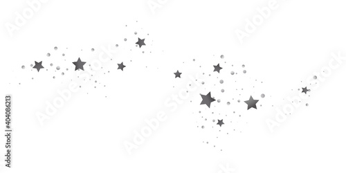 Illustration of flying shiny stars.