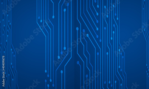 Blue circuit board or motherboard texture vector background graphic design.